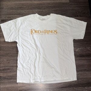 Hanes White Lord of the Rings Tee